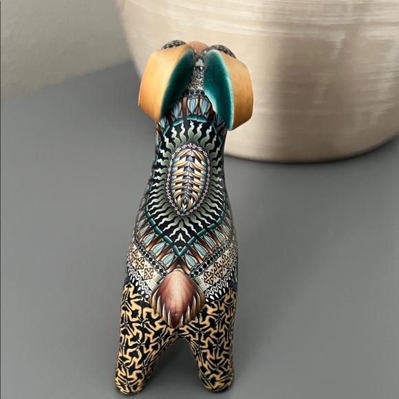 Handcrafted Artisan Ram Polymer Clay Sculpture one of a Kind - Picture 3 of 9